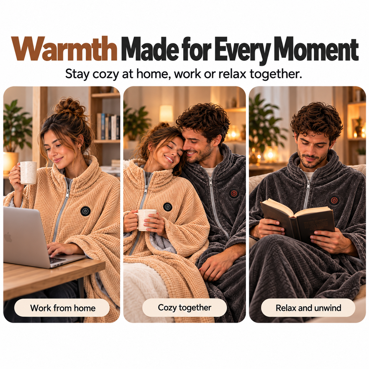 CozyNest Heated Shawl